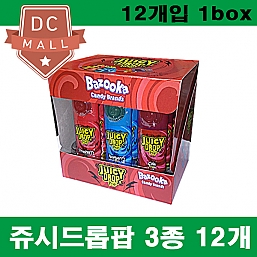 쥬시드롭팝 캔디26g 3종 12개 1box